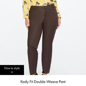 Eloquii Katy Double Weave Pant